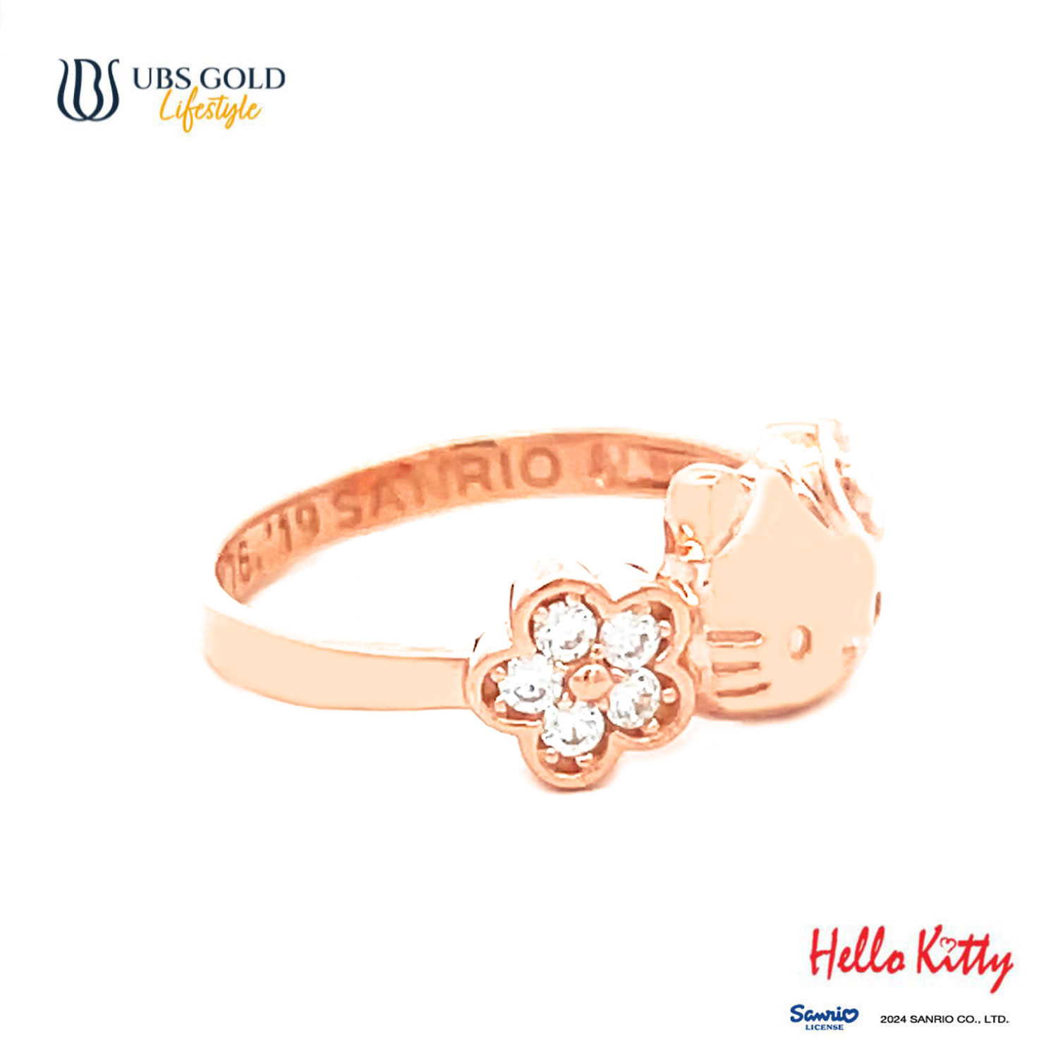 UBS Gold Cincin Emas Sanrio Hello Kitty - CCZ0013 - 17K