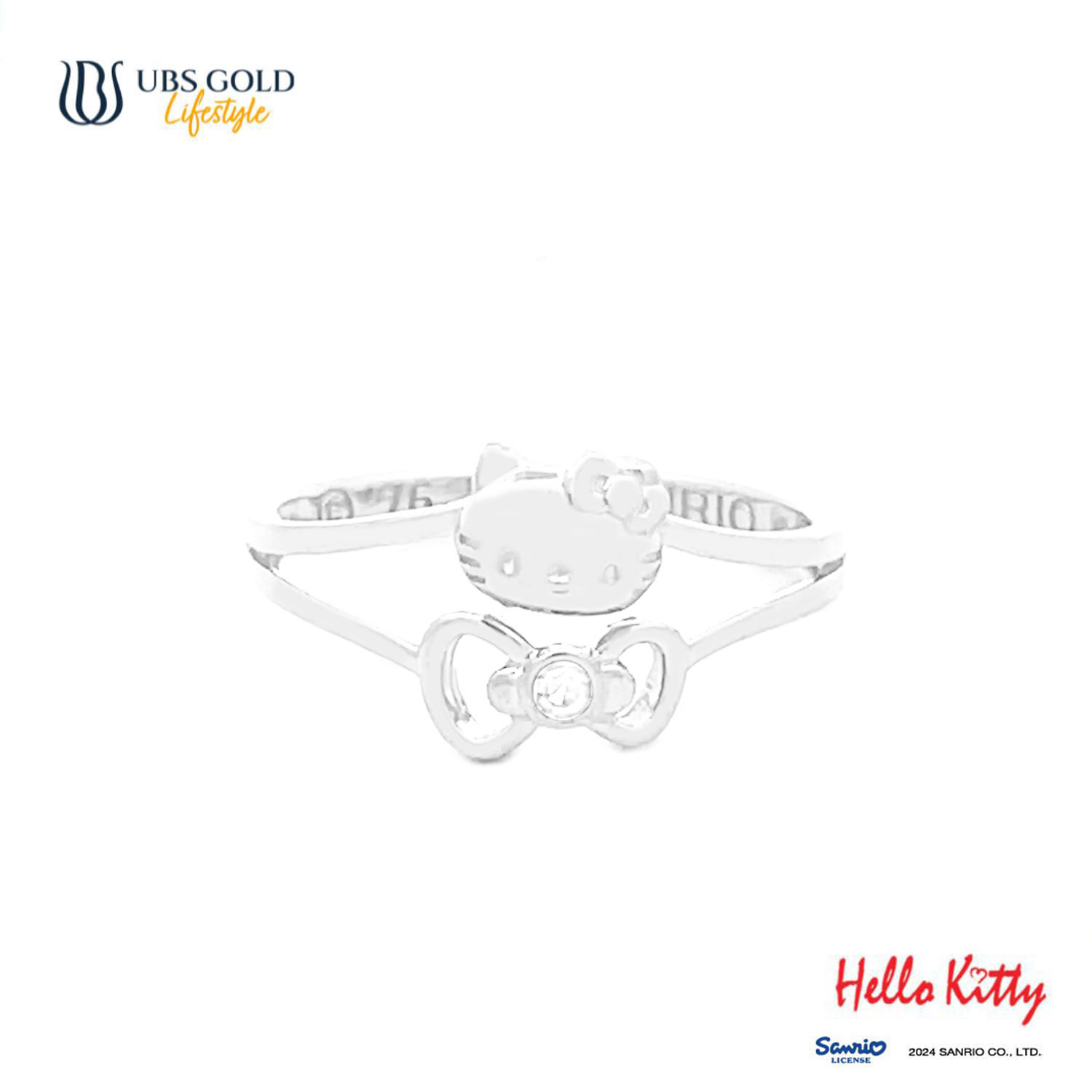 UBS Gold Cincin Emas Sanrio Hello Kitty - Ccz0018 - 17K