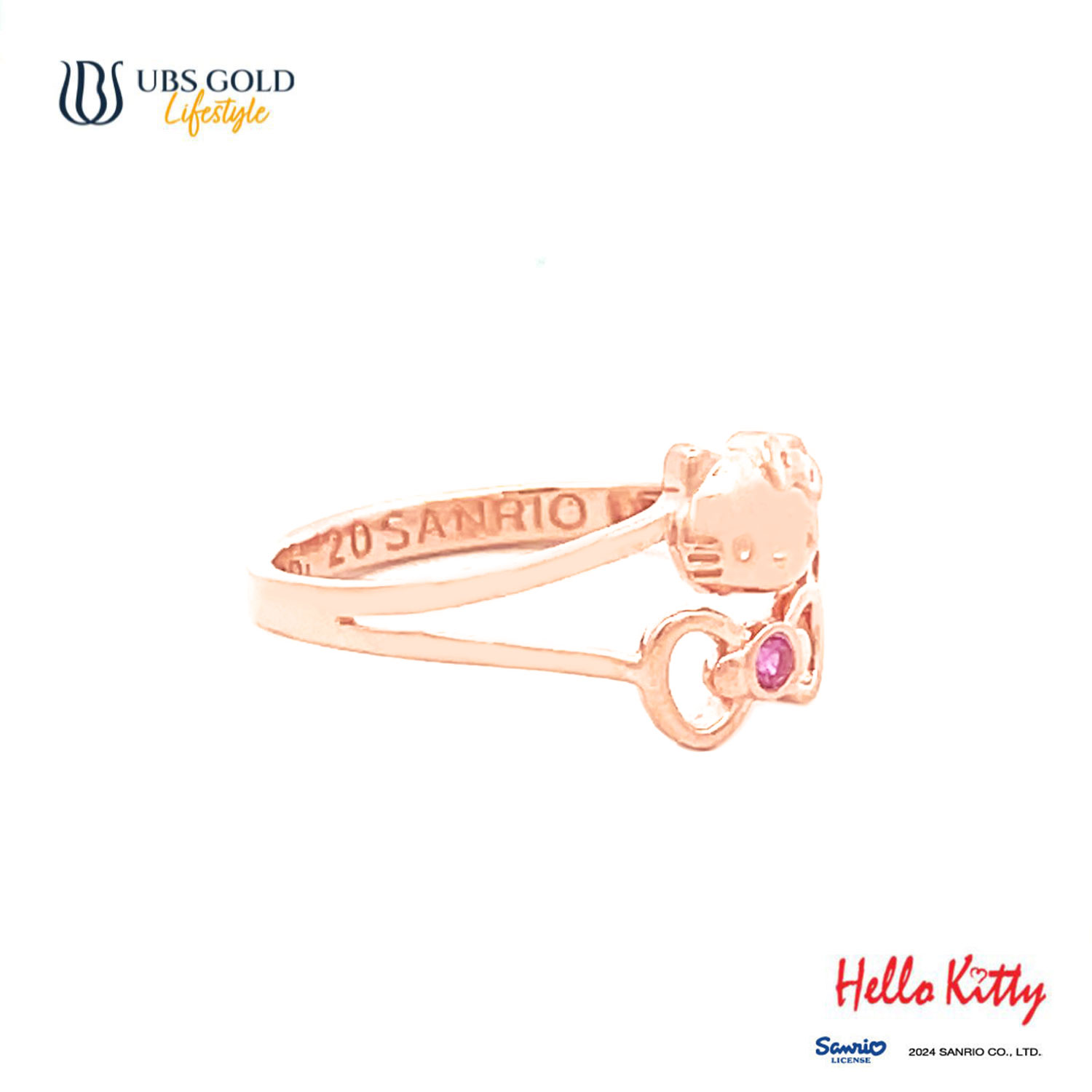 UBS Gold Cincin Emas Sanrio Hello Kitty - Ccz0018 - 17K