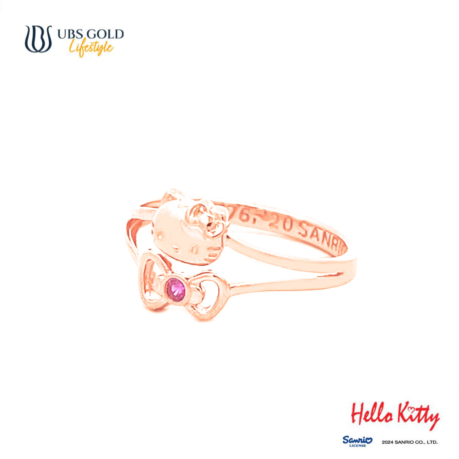 UBS Gold Cincin Emas Sanrio Hello Kitty - Ccz0018 - 17K