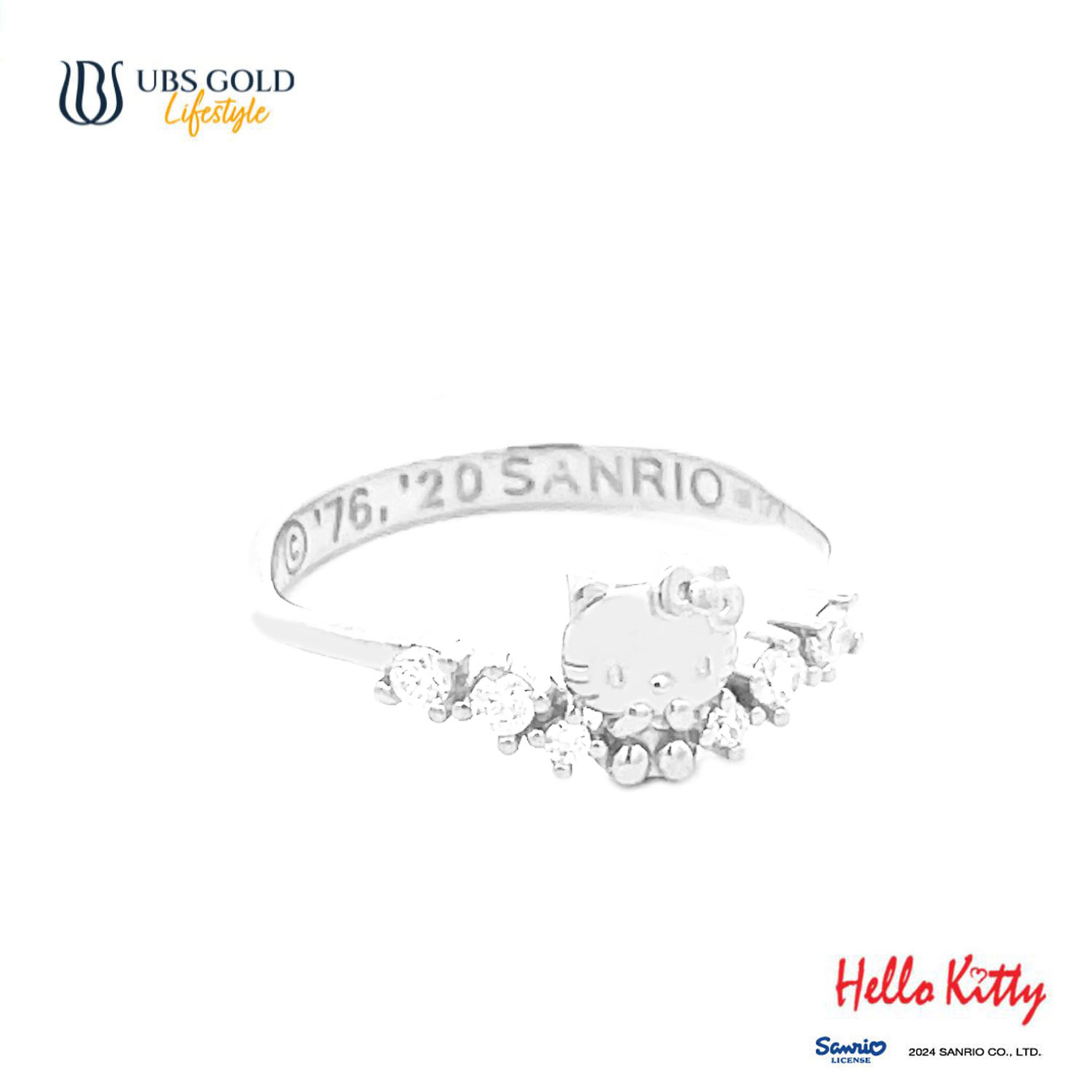 UBS Gold Cincin Emas Sanrio Hello Kitty - Ccz0028 - 17K