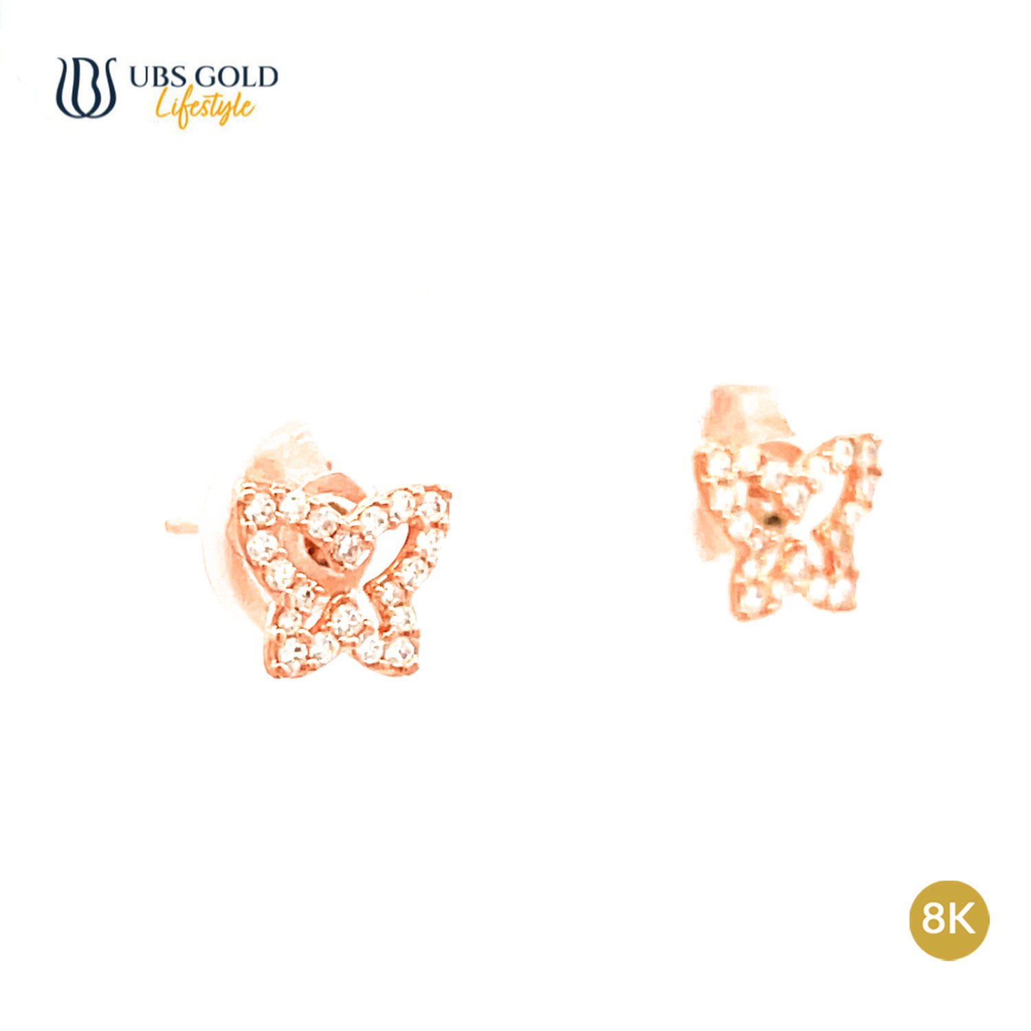 UBS Gold Anting Emas Luna - Cwb0989K - 8K