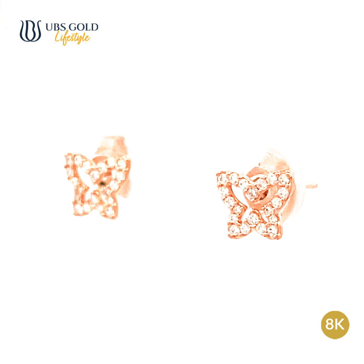 UBS Gold Anting Emas Luna - Cwb0989K - 8K