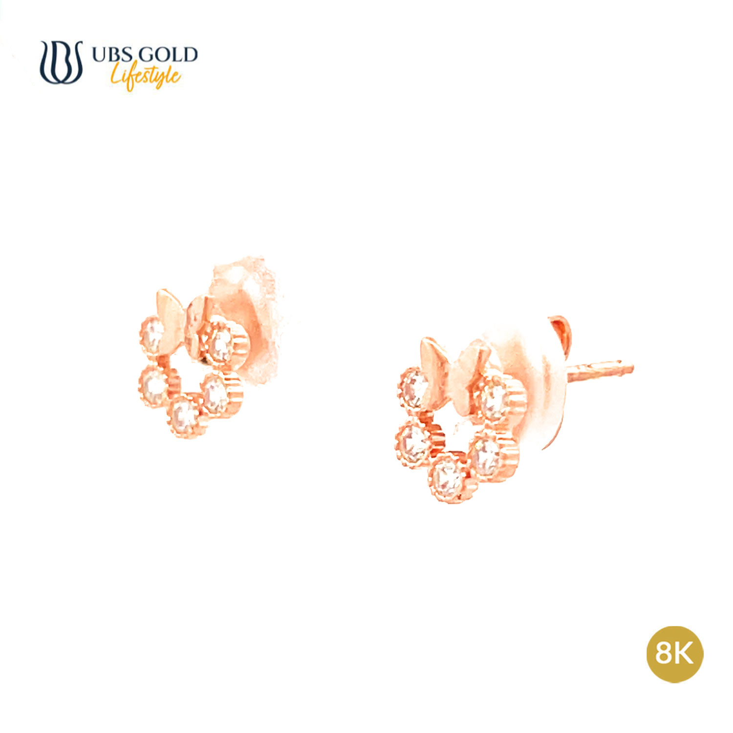 UBS Gold Anting Emas Luna - Cwb0995K - 8K