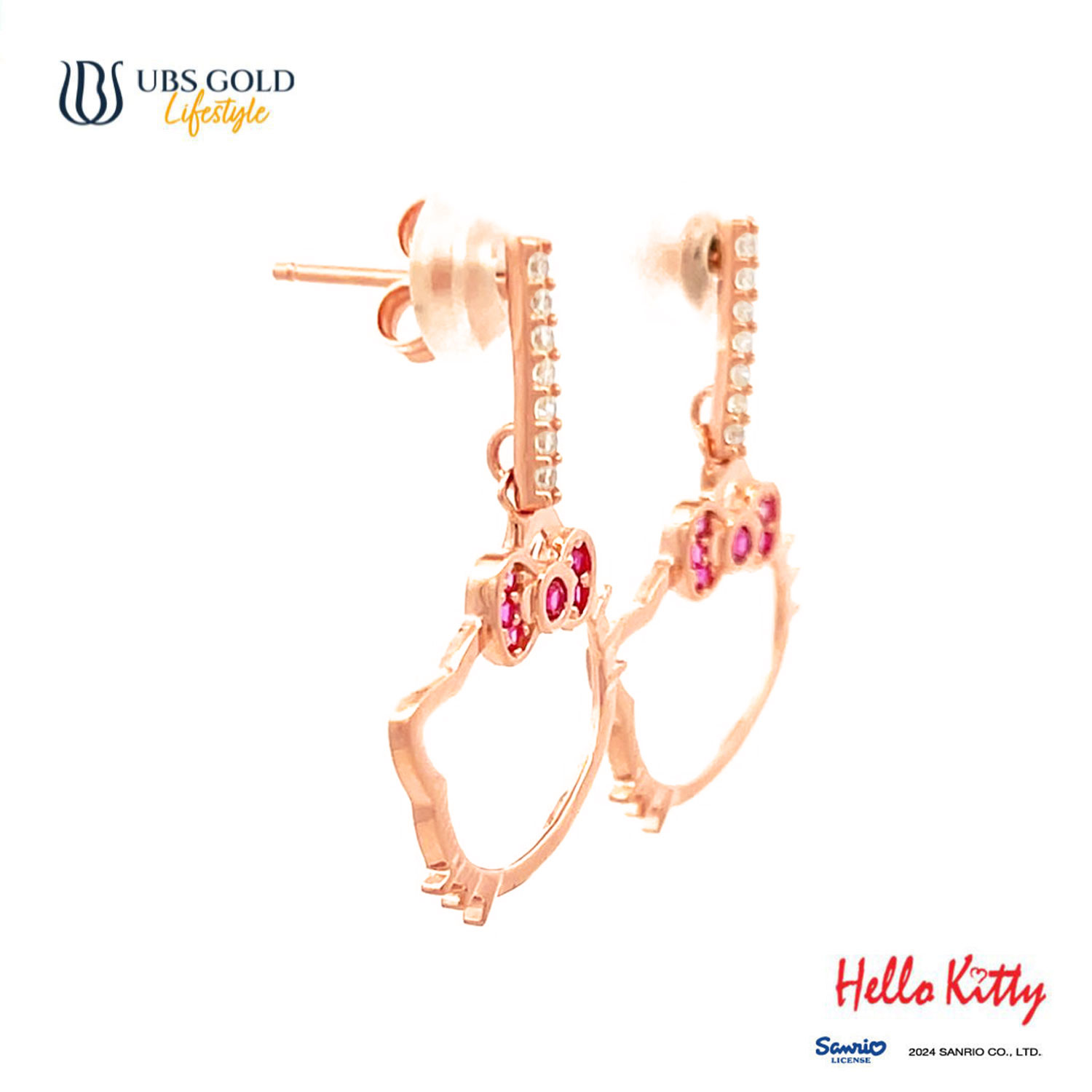 UBS Gold Anting Emas Anak Sanrio Hello Kitty - Cwz0003 - 17K