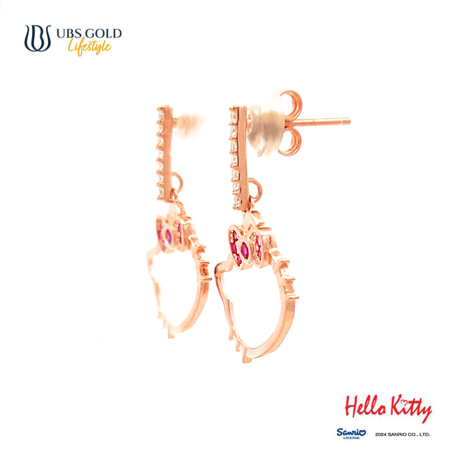 UBS Gold Anting Emas Anak Sanrio Hello Kitty - Cwz0003 - 17K