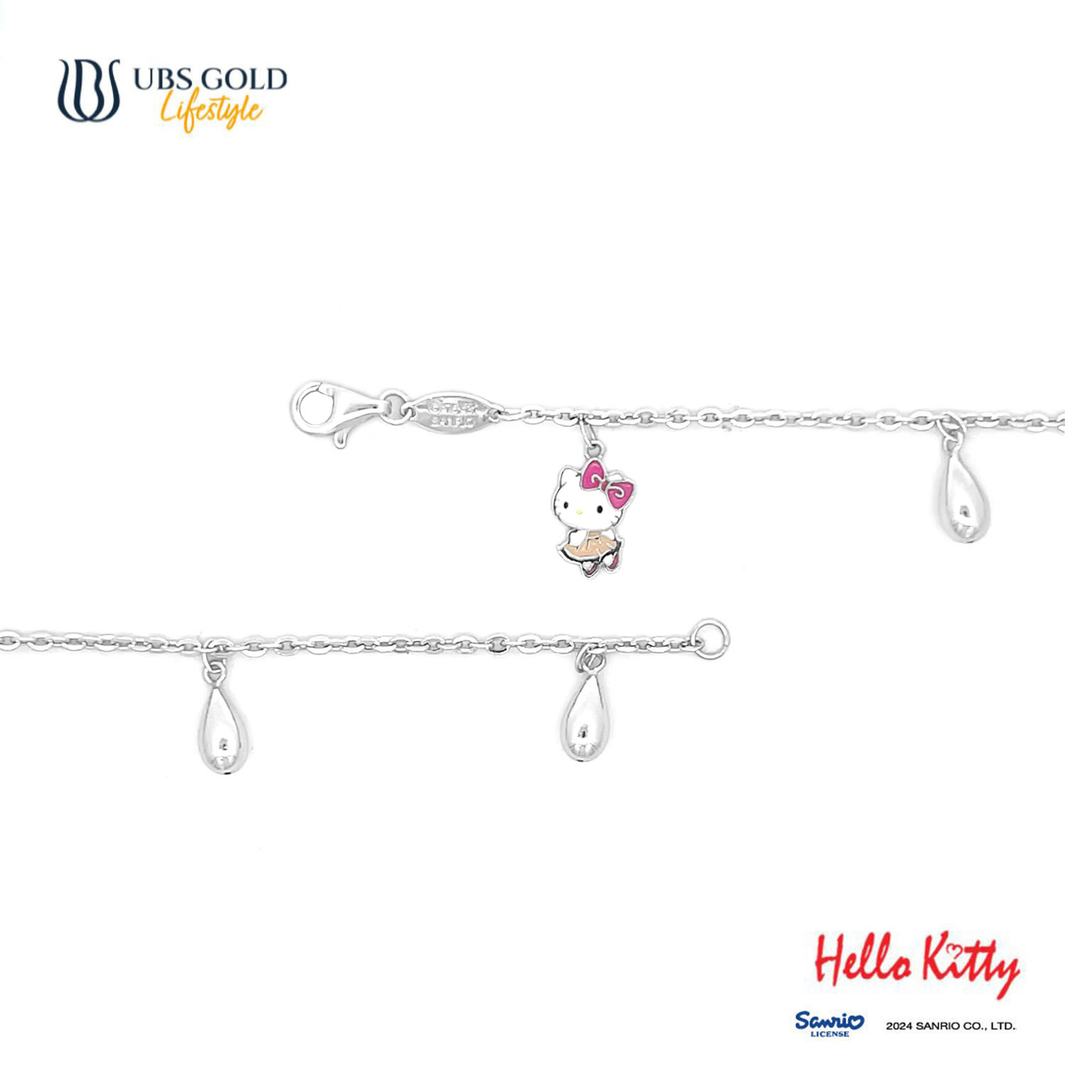 UBS Gold Gelang Emas Anak Sanrio Hello Kitty - Hgz0053 - 17K