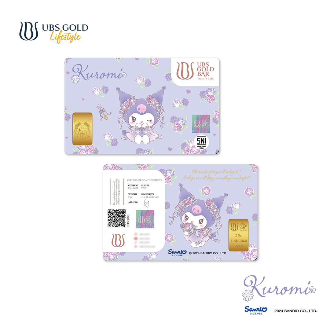 UBS Gold Logam Mulia Sanrio Kuromi Flower 2 Gr