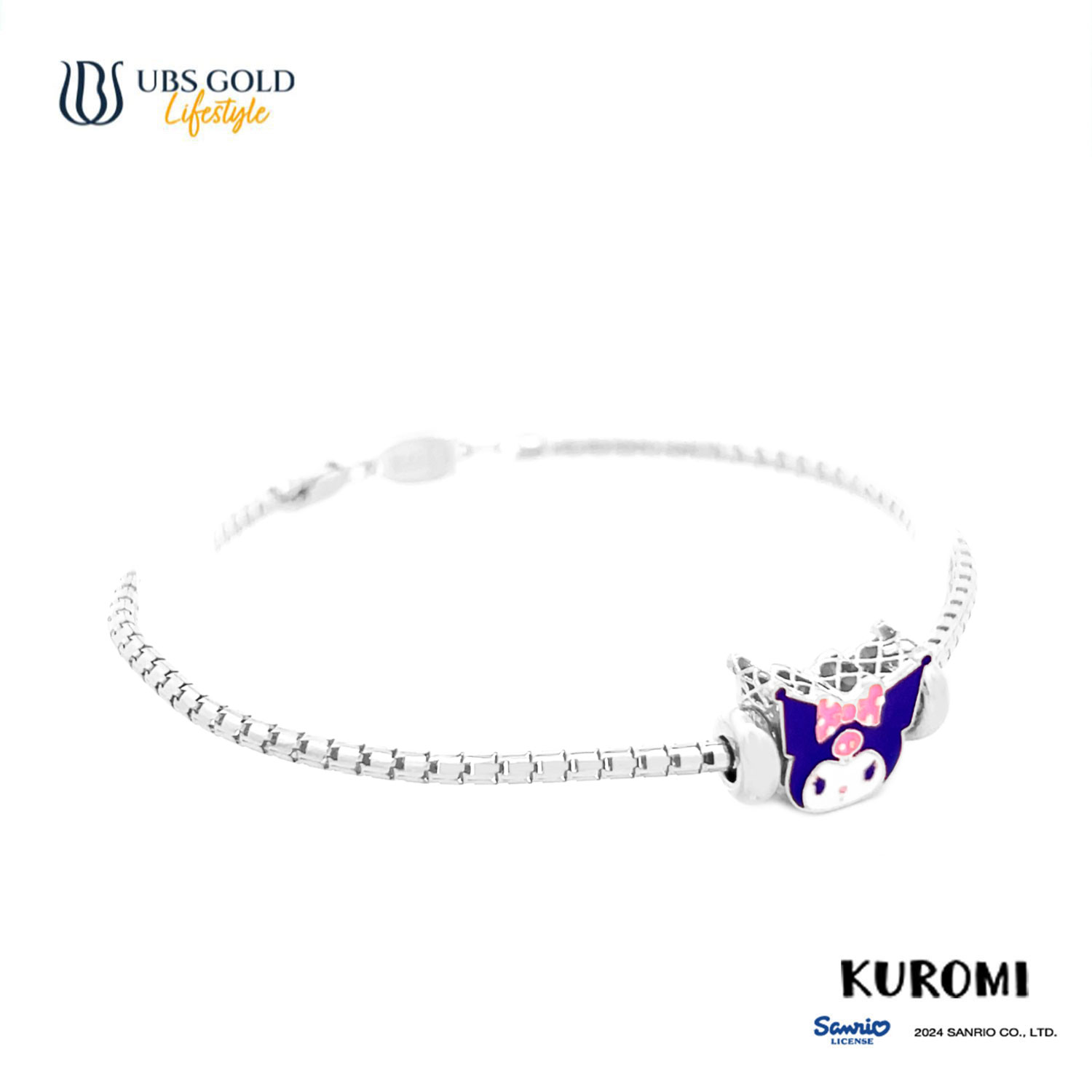 UBS Gold Gelang Emas Sanrio Kuromi Sweetie - Kgz0028 - 17K