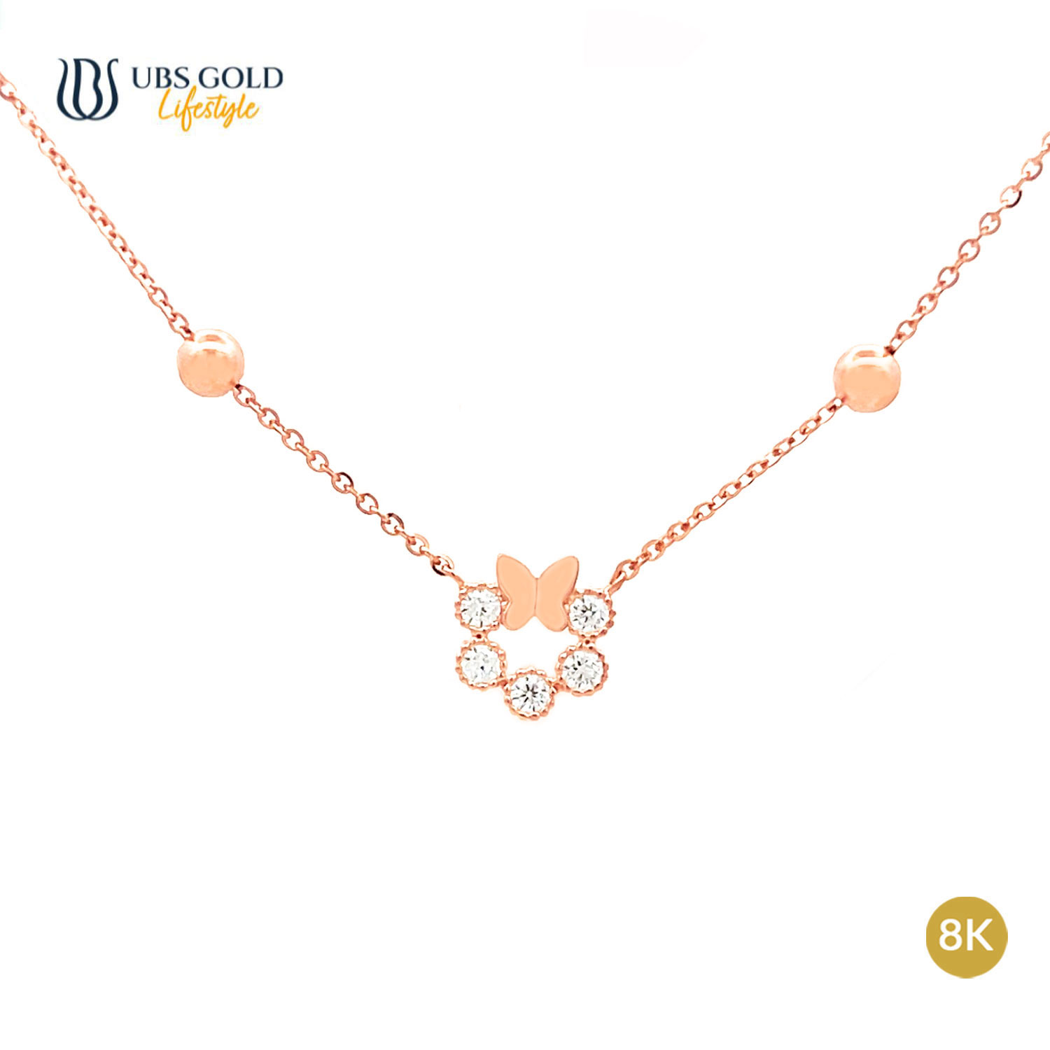 UBS Gold Kalung Emas Luna - Ksk1144K - 8K