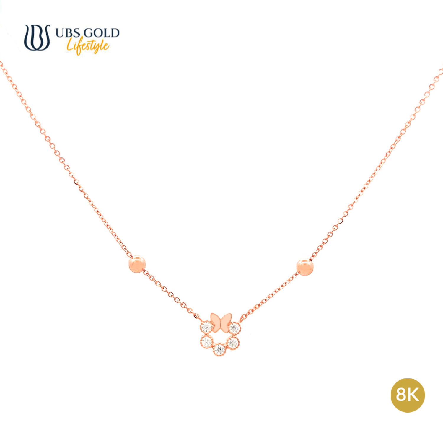 UBS Gold Kalung Emas Luna - Ksk1144K - 8K