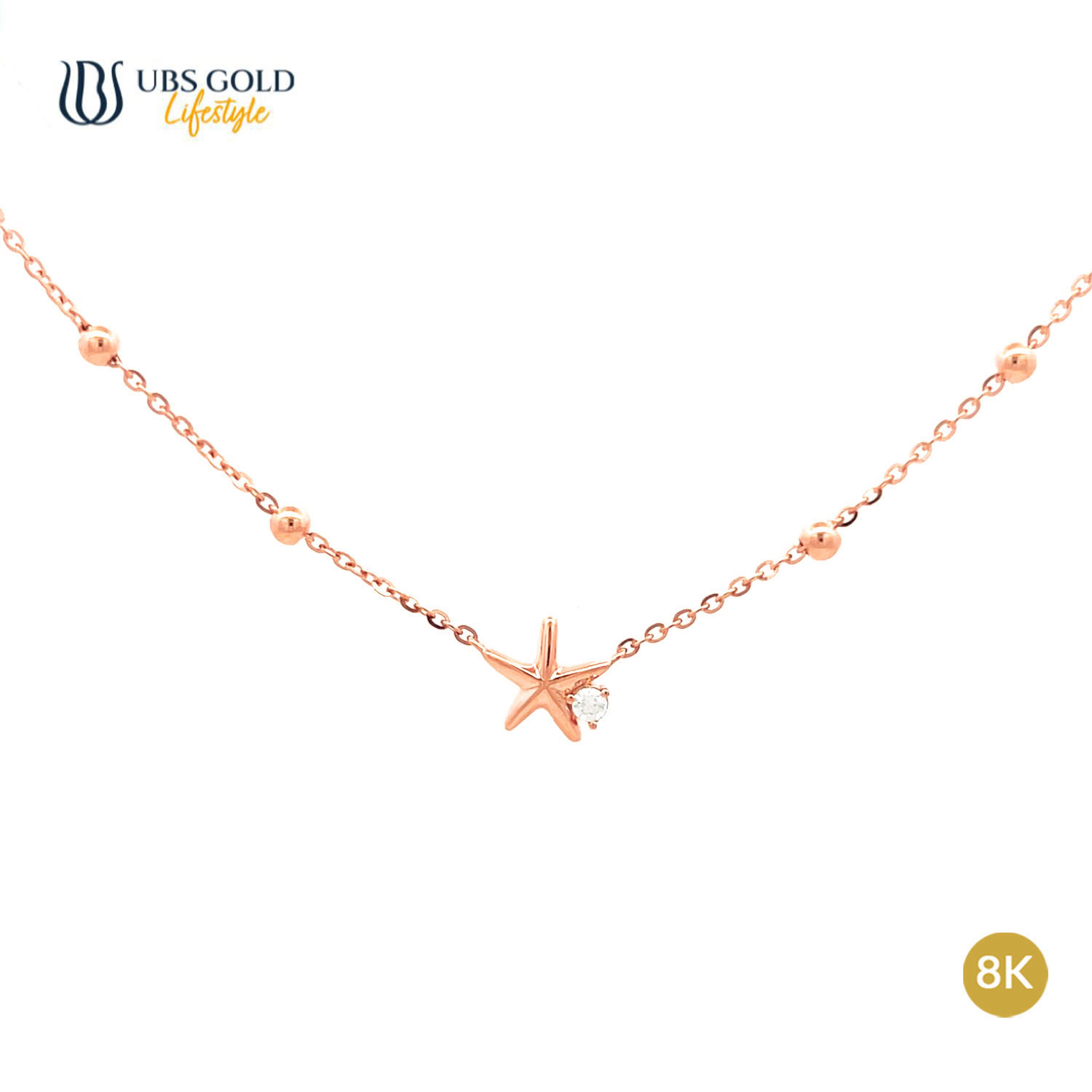 UBS Gold Kalung Emas Luna - Ksk1166K - 8K