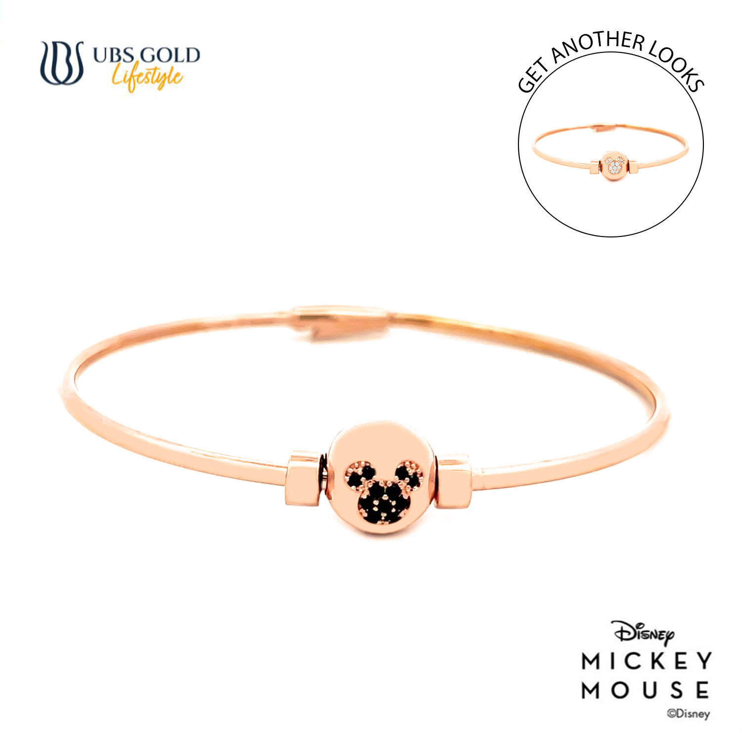 UBS Gold Gelang Emas Disney Mickey Mouse Sweetie - Vgy0170 - 17K