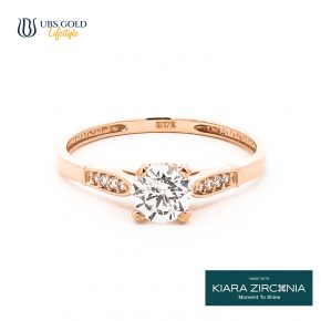 UBS Gold Cincin Emas Solitaire - Cc17248 - 17K