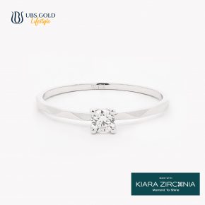 UBS Gold Cincin Emas Solitaire - Cc17342 - 17K