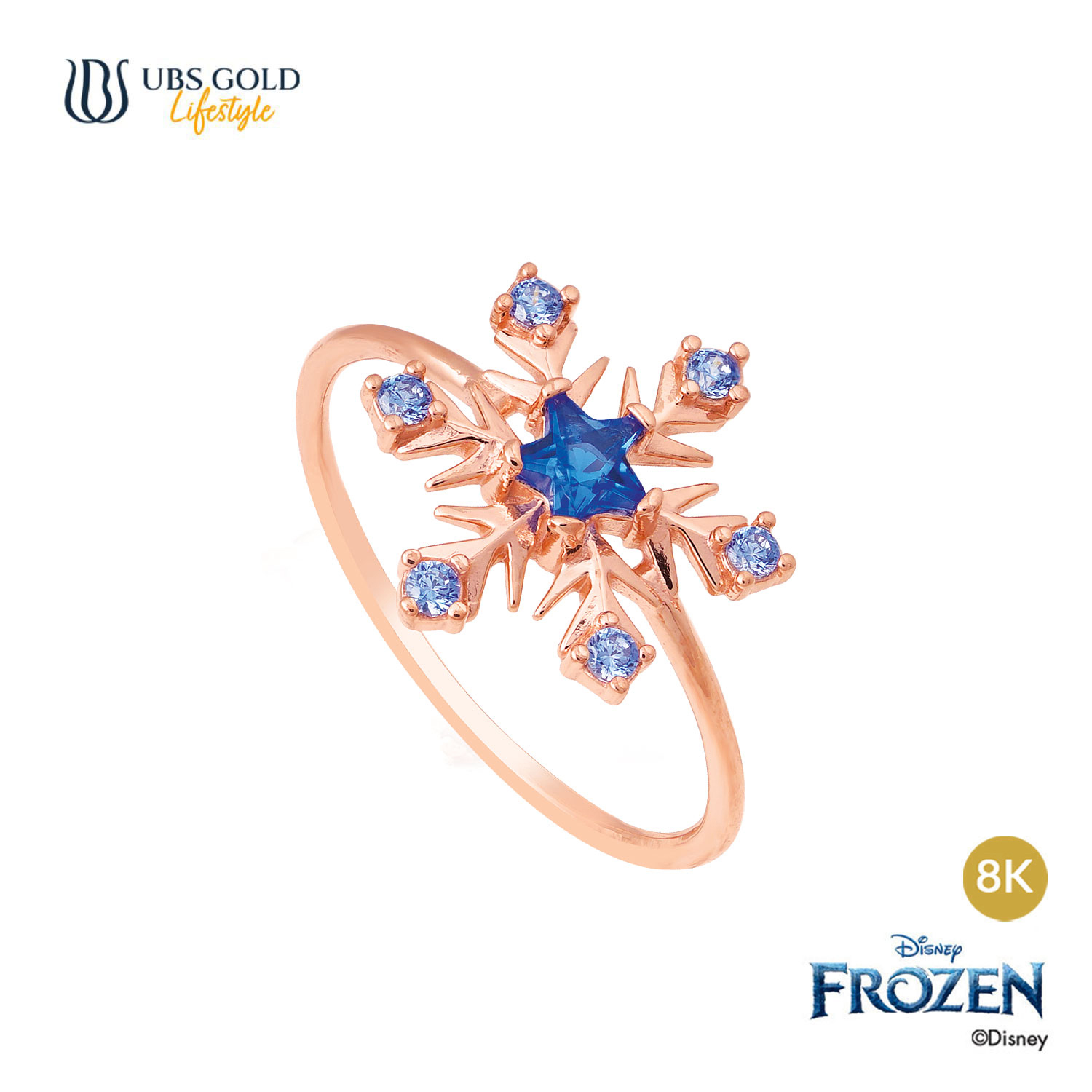 UBS Gold Cincin Emas Disney Frozen - Ccy0167K - 8K