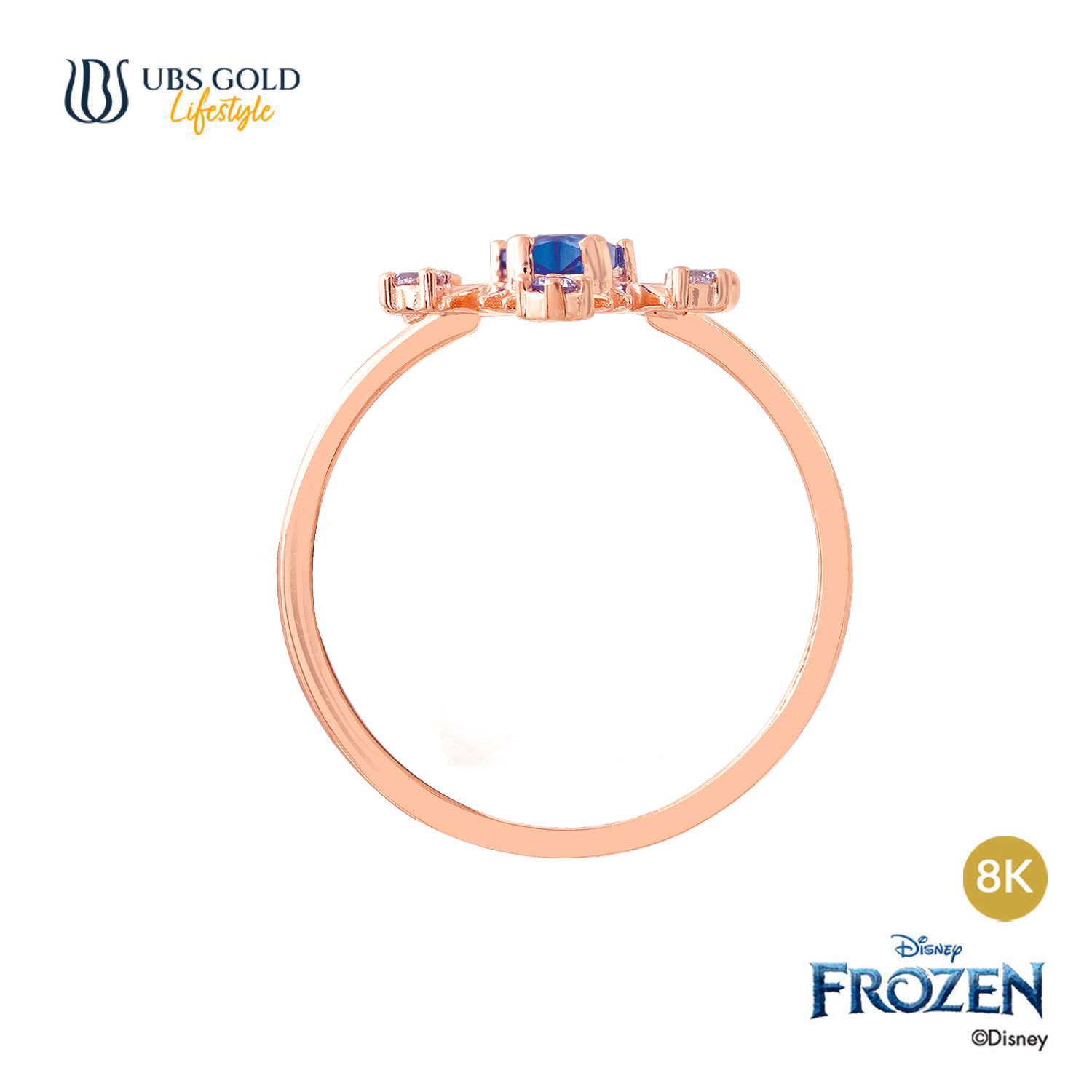 UBS Gold Cincin Emas Disney Frozen - Ccy0167K - 8K