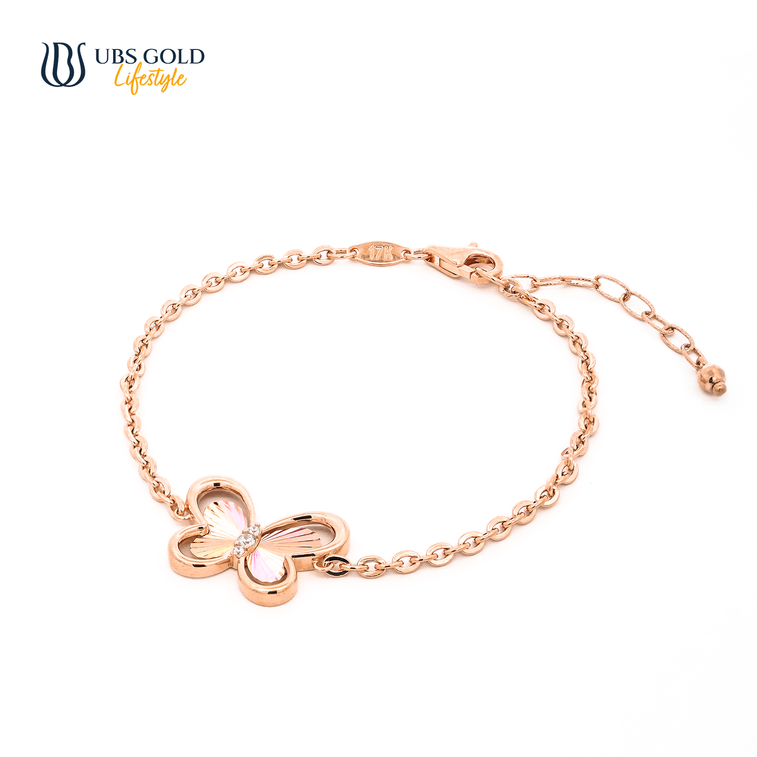 UBS Gold Gelang Emas Millie Molly Rainbow - H6g0011 - 17K