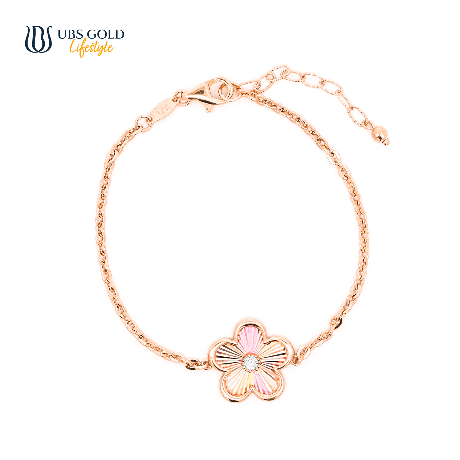 UBS Gold Gelang Emas Millie Molly Rainbow - H6g0018 - 17K