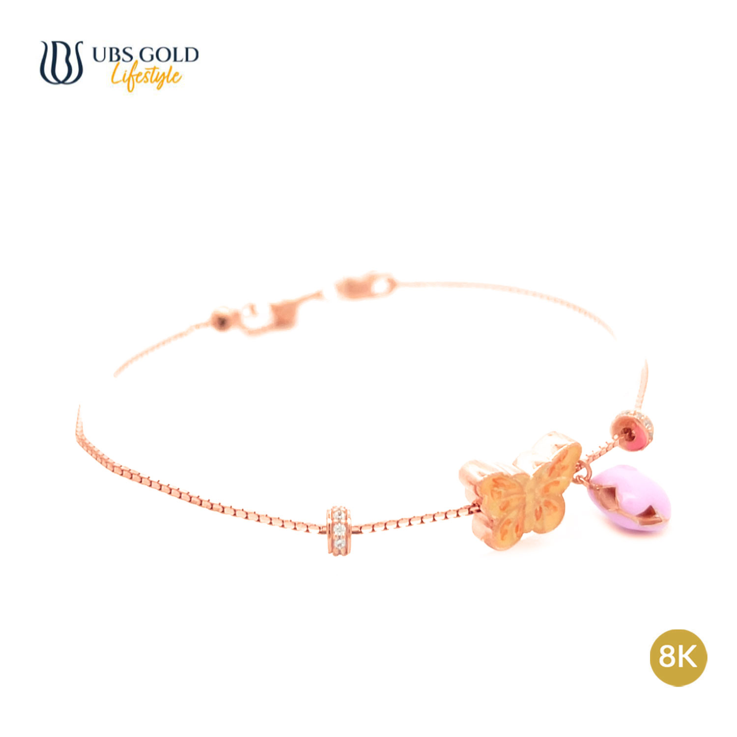 UBS Gold Gelang Emas Wollie - Kdg0282KB - 8K