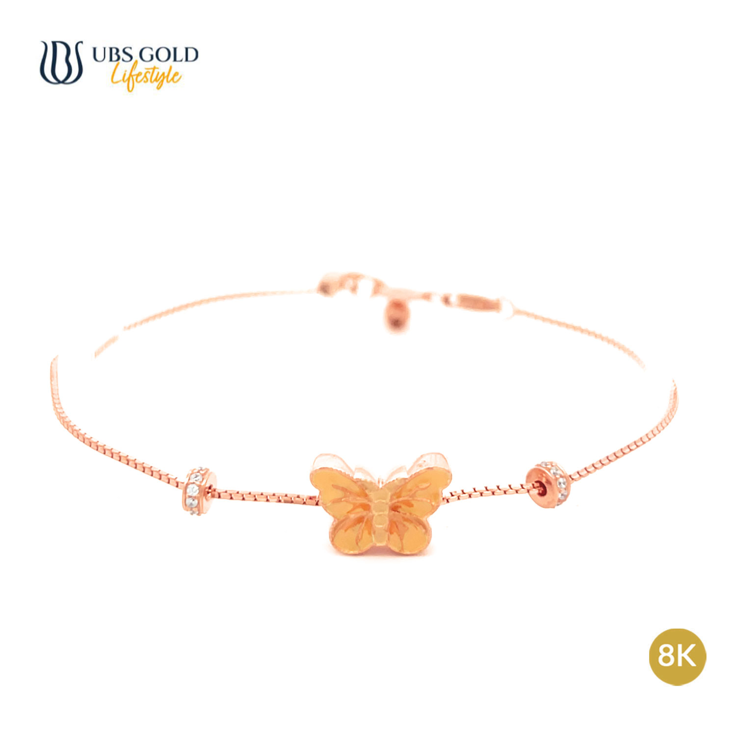 UBS Gold Gelang Emas Wollie - Kdg0282K - 8K