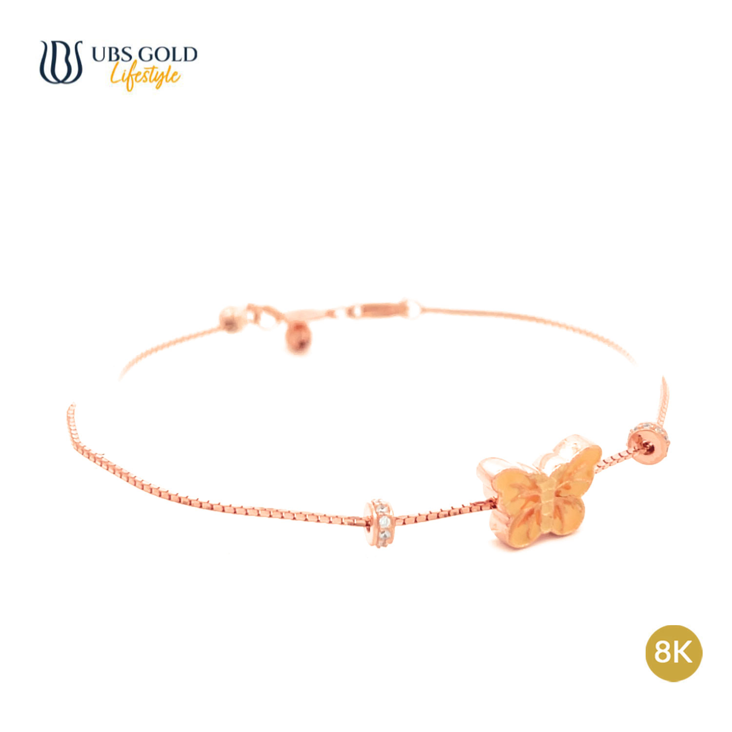 UBS Gold Gelang Emas Wollie - Kdg0282K - 8K