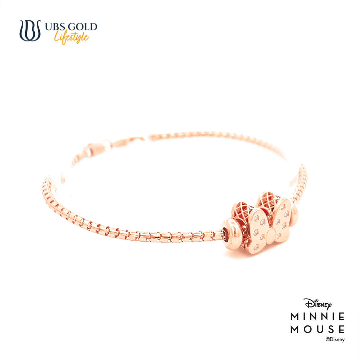 UBS Gold Gelang Emas Disney Minnie Mouse Sweetie - Kgy0146 - 17K