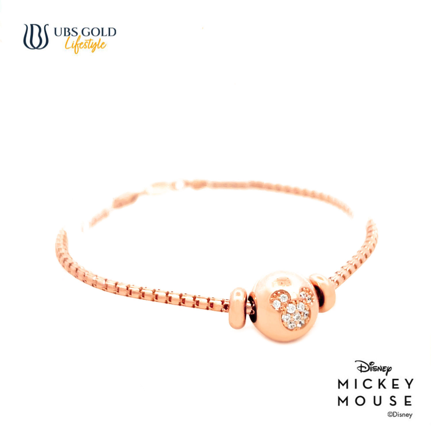 UBS Gold Gelang Emas Disney Mickey Mouse Sweetie - Kgy0147 - 17K