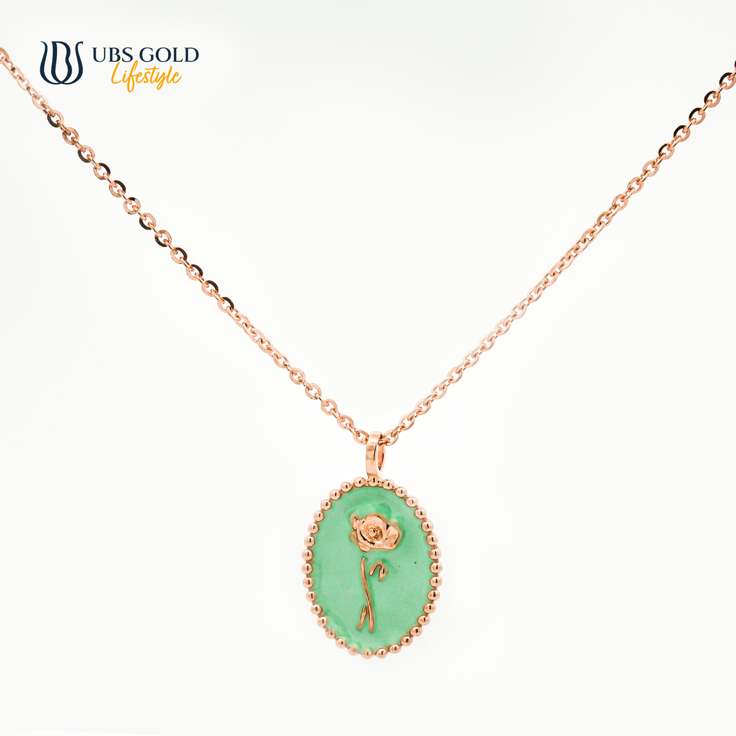 UBS Gold Kalung Emas Flower Birth - Kkv15706 - 17K - Aug