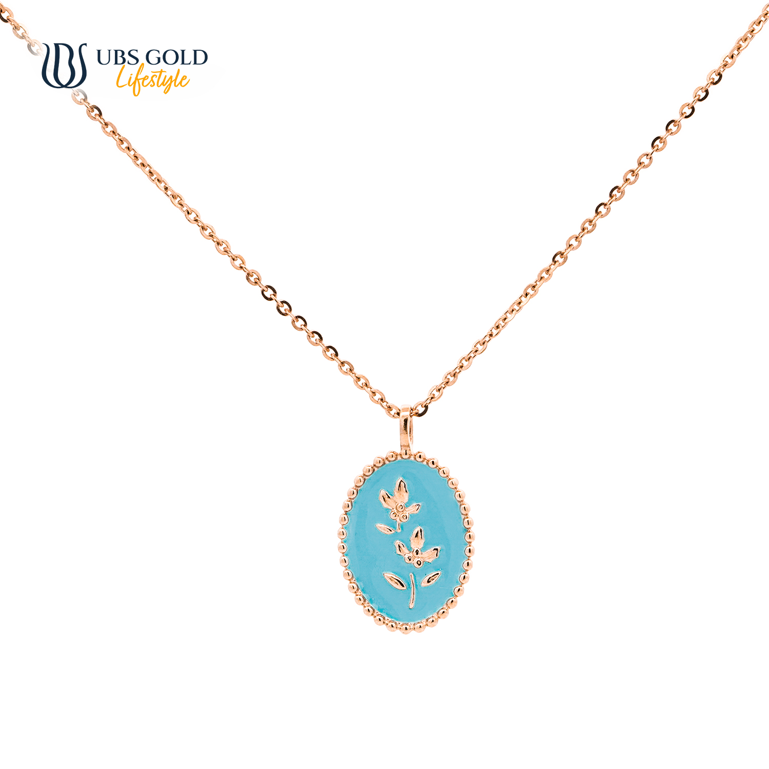 UBS Gold Kalung Emas Flower Birth - Kkv15707 - 17K - Dec