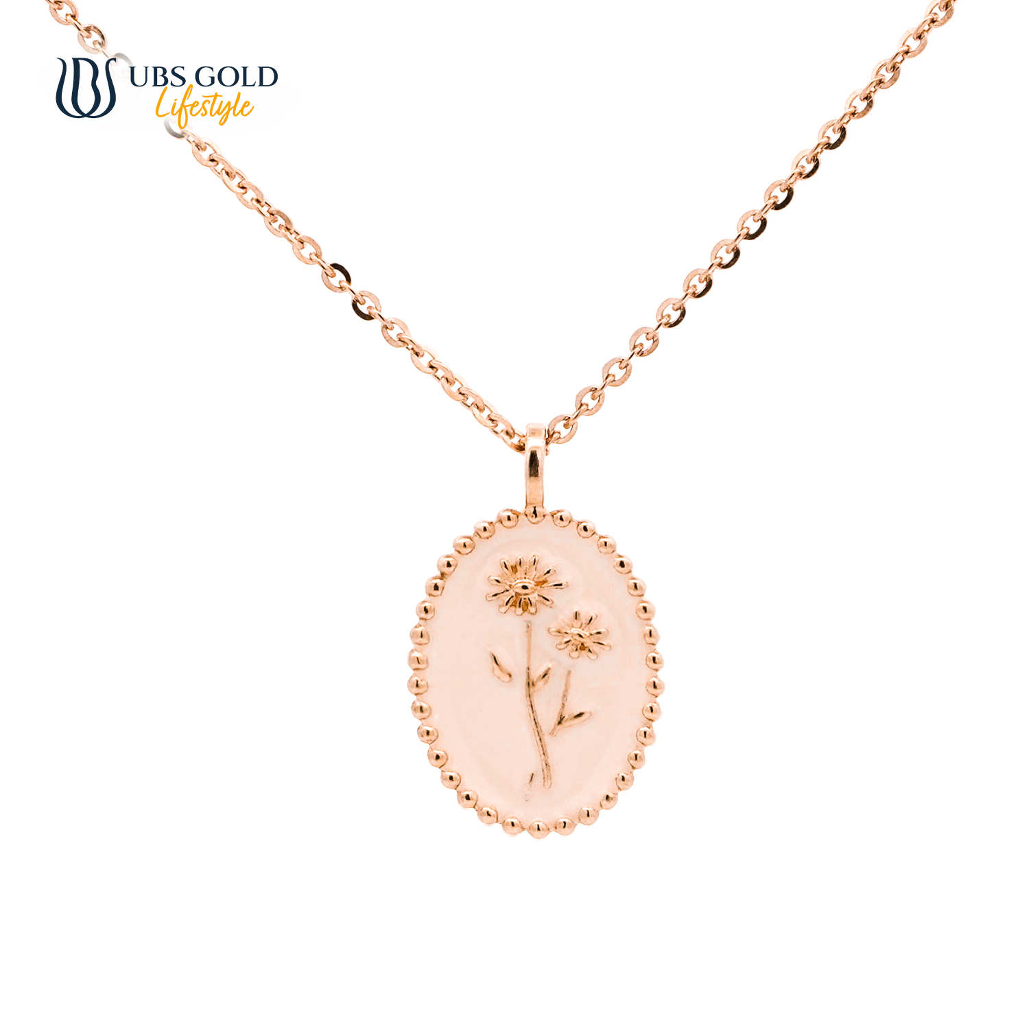 UBS Gold Kalung Emas Flower Birth - Kkv15716 - 17K - Apr