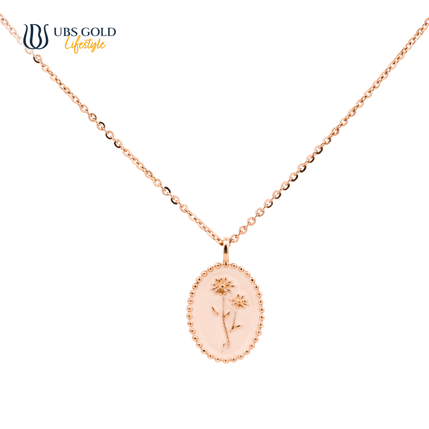 UBS Gold Kalung Emas Flower Birth - Kkv15716 - 17K - Apr