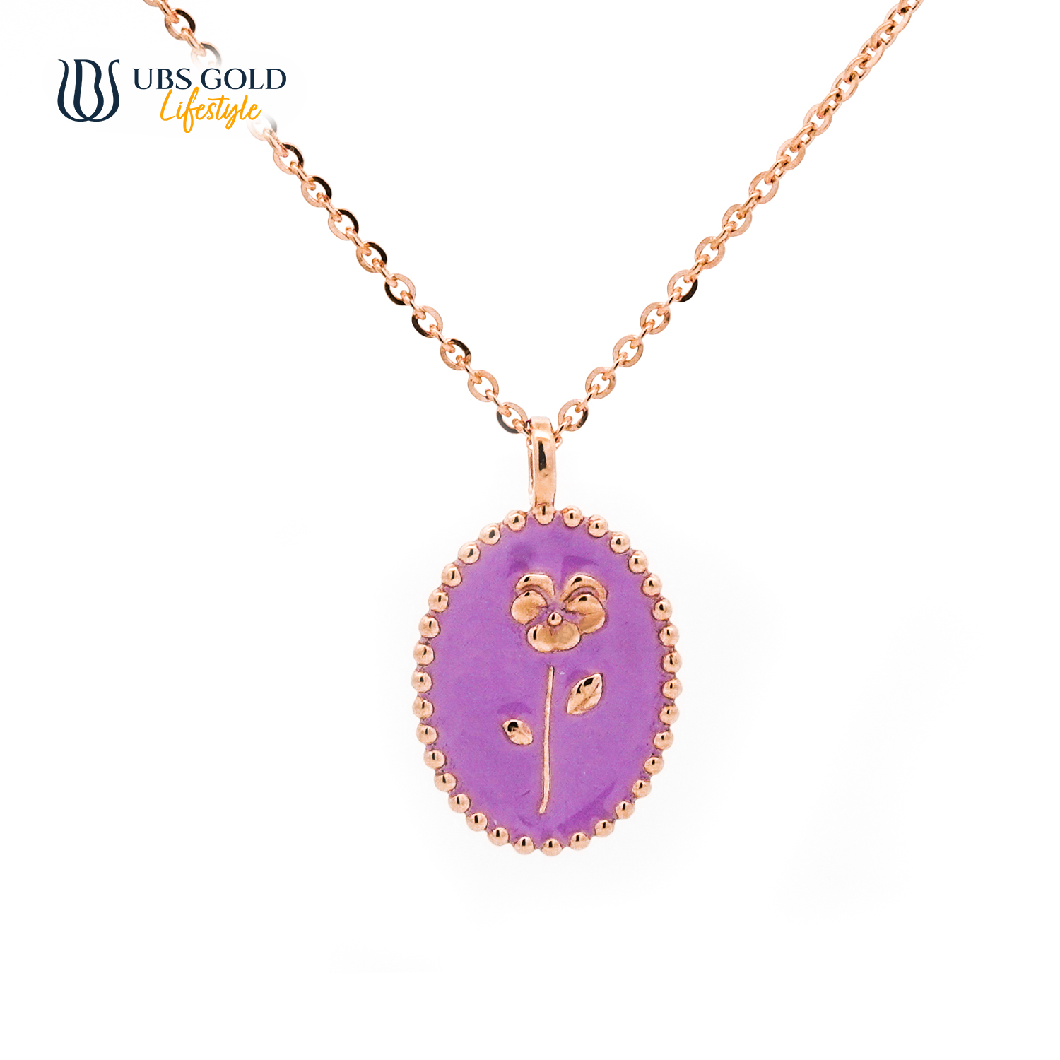 UBS Gold Kalung Emas Flower Birth - Kkv15722 - 17K - Feb