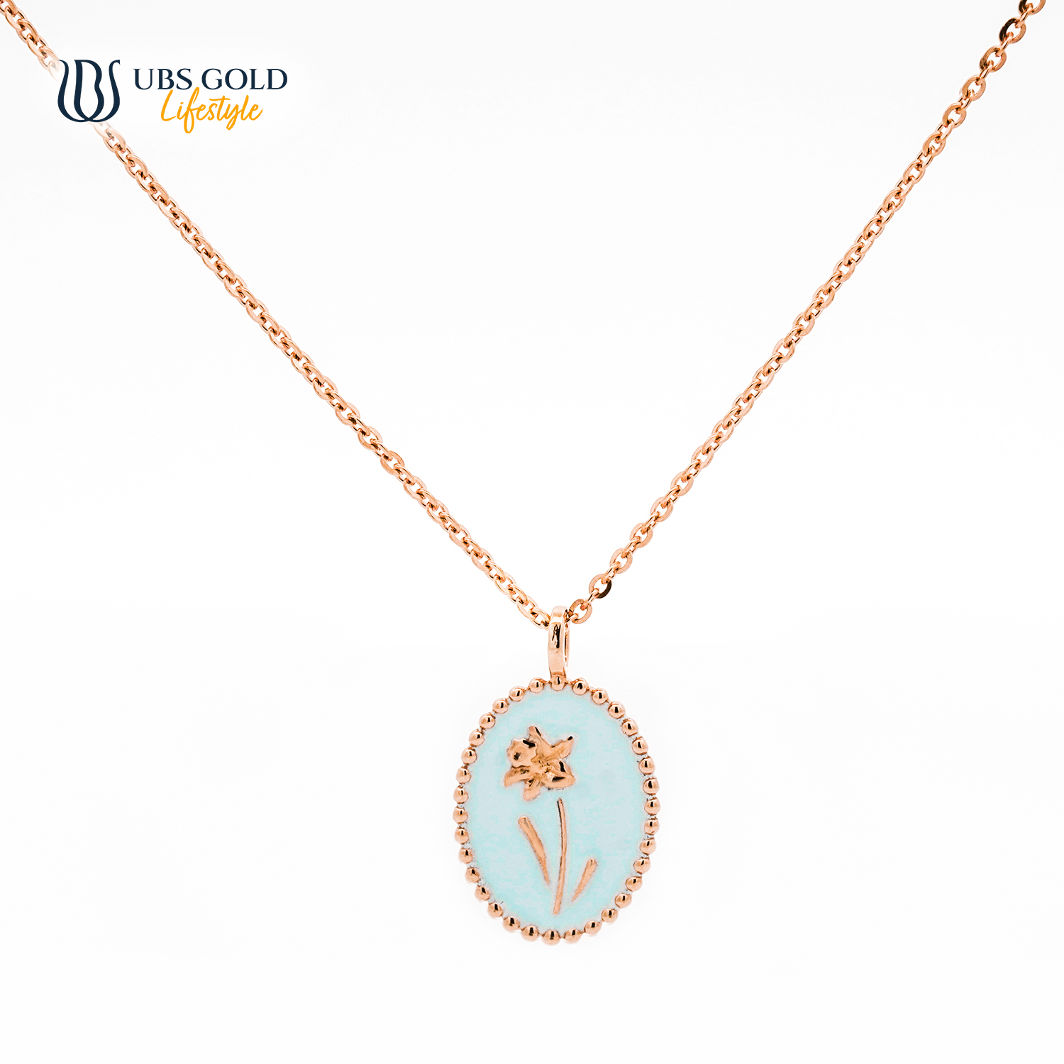 UBS Gold Kalung Emas Flower Birth - Kkv15725 - 17K - Mar