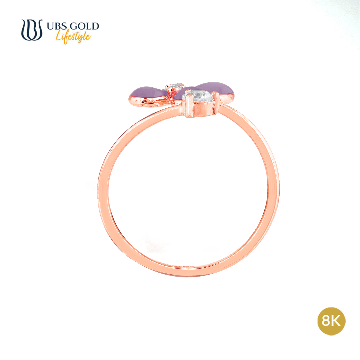 UBS Gold Cincin Emas Puffie - Ksc0842KU - 8K