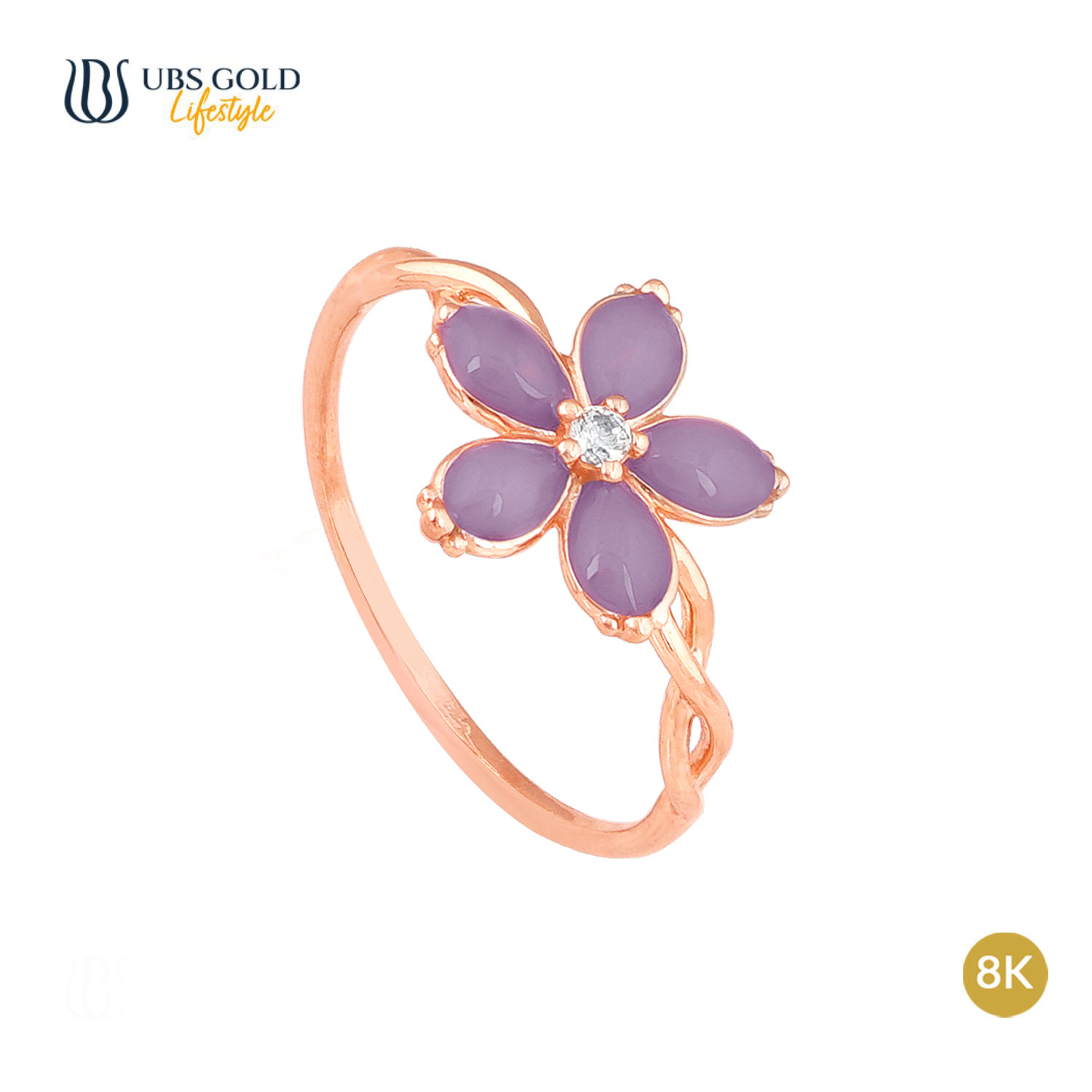 UBS Gold Cincin Emas Puffie - Ksc0845KU - 8K