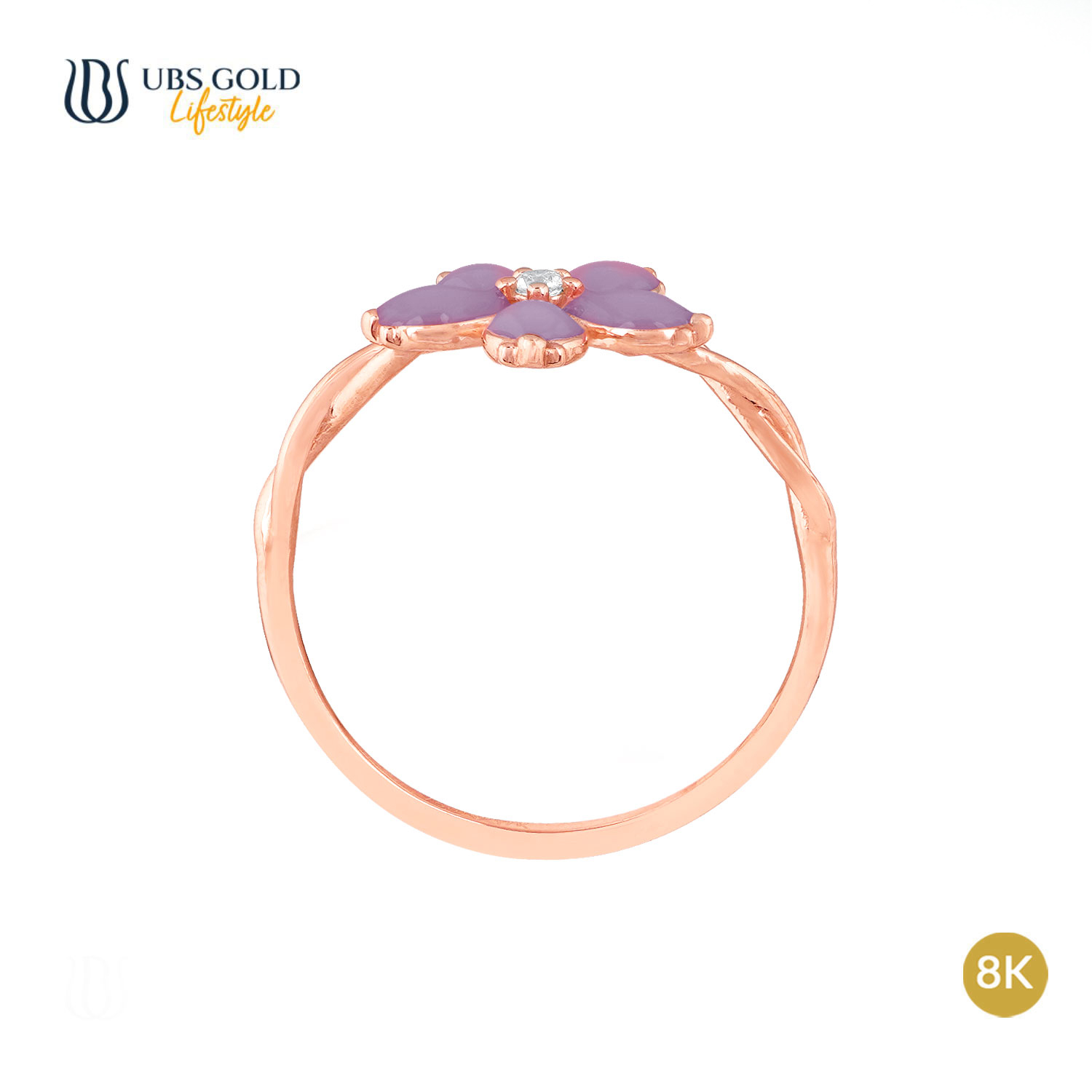 UBS Gold Cincin Emas Puffie - Ksc0845KU - 8K