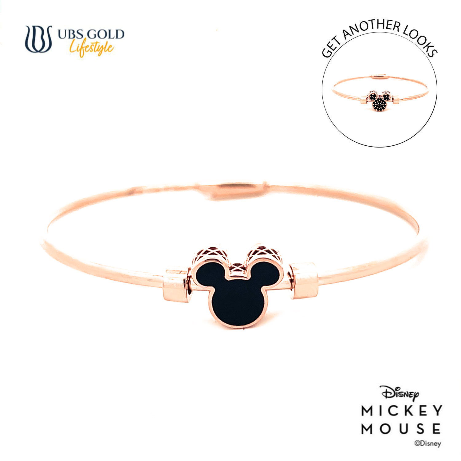 UBS Gold Gelang Emas Disney Mickey Mouse Sweetie - Vgy0162 - 17K