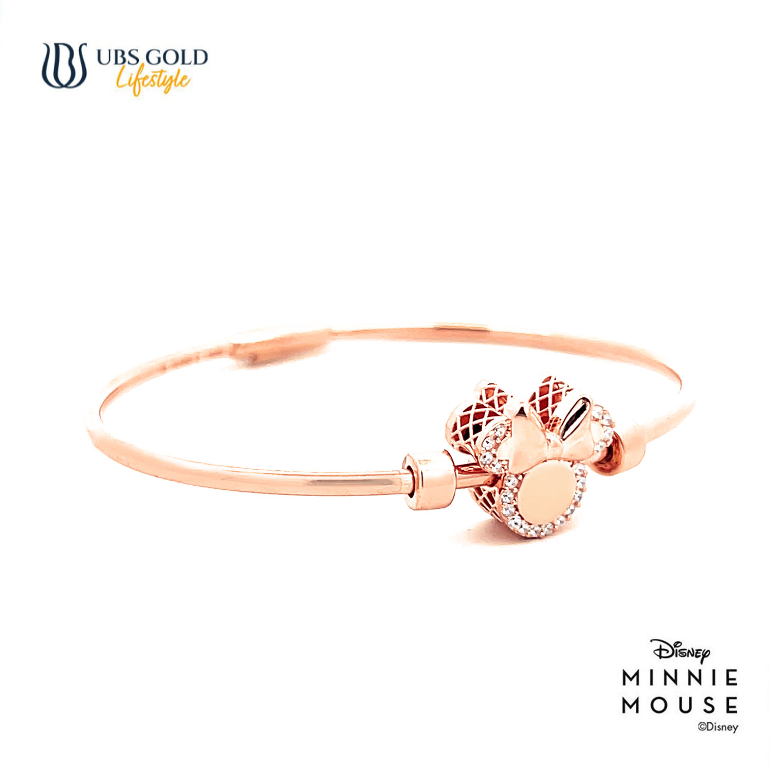 UBS Gold Gelang Emas Disney Minnie Mouse Sweetie - Vgy0182 - 17K