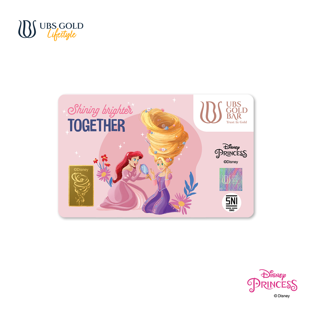 UBS Gold Logam Mulia Disney Princess Shining Brighter 2 Gr