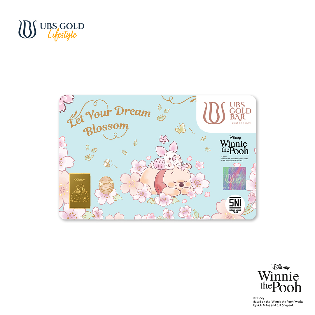 UBS Gold Logam Mulia Disney Winnie The Pooh Blossom 1 Gr