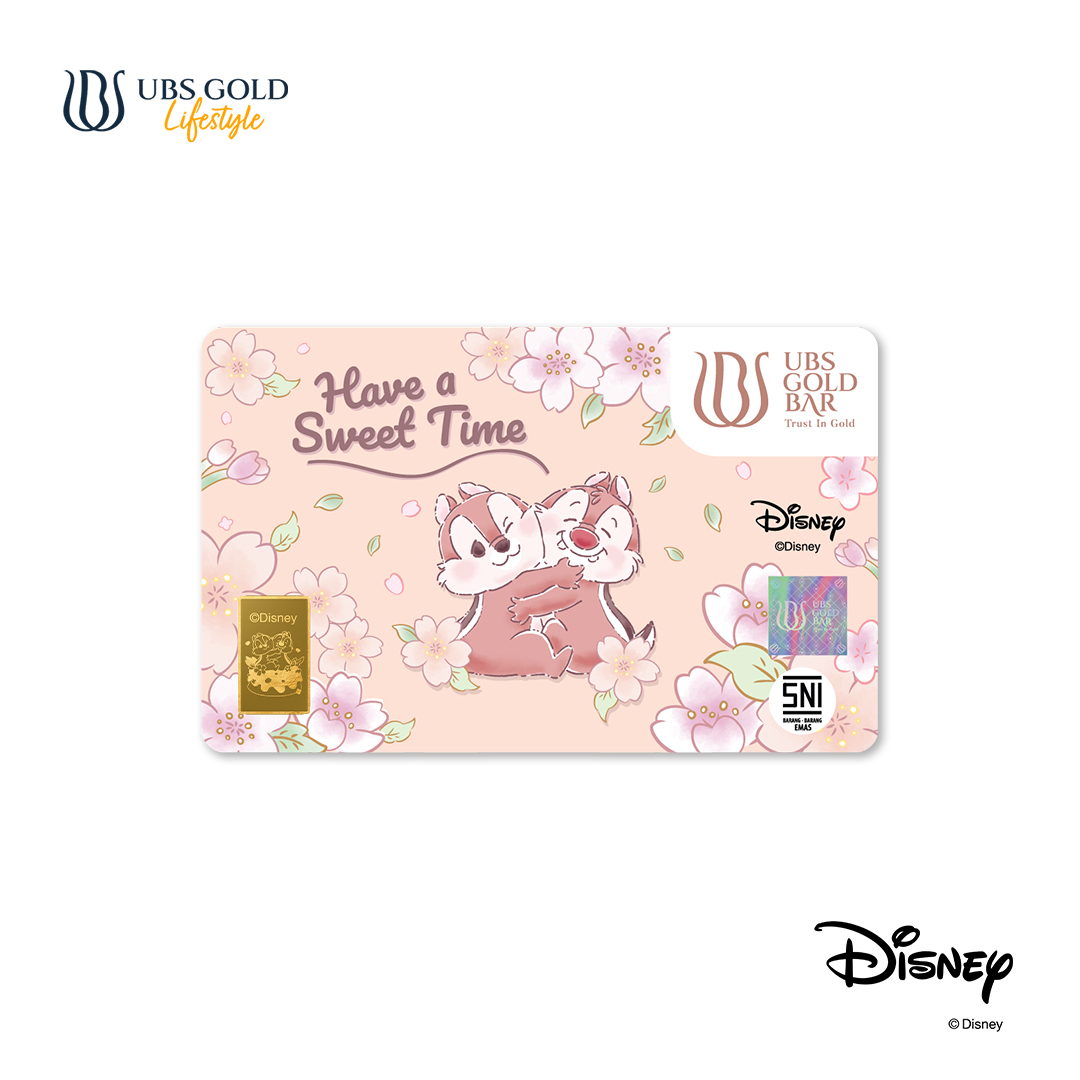 UBS Gold Logam Mulia Disney Chip And Dale Sweet Time 1 Gr