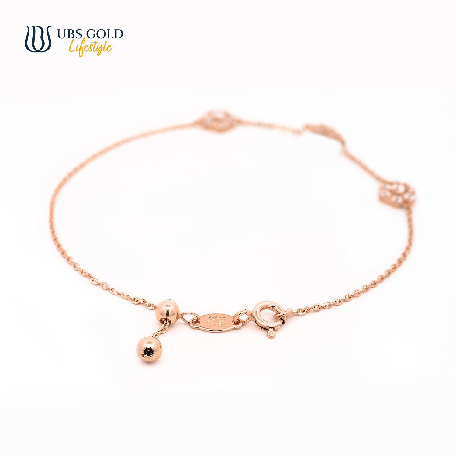 UBS Gold Gelang Emas Millie Molly - Kgv7302 - 17K