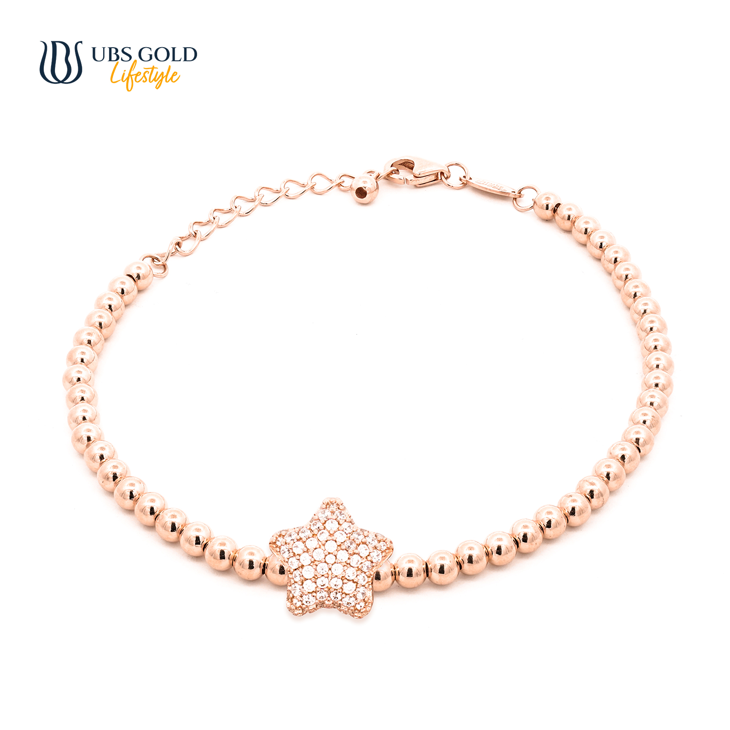 UBS Gold Gelang Emas Wollie Ball - Ggvo000220 - 17K