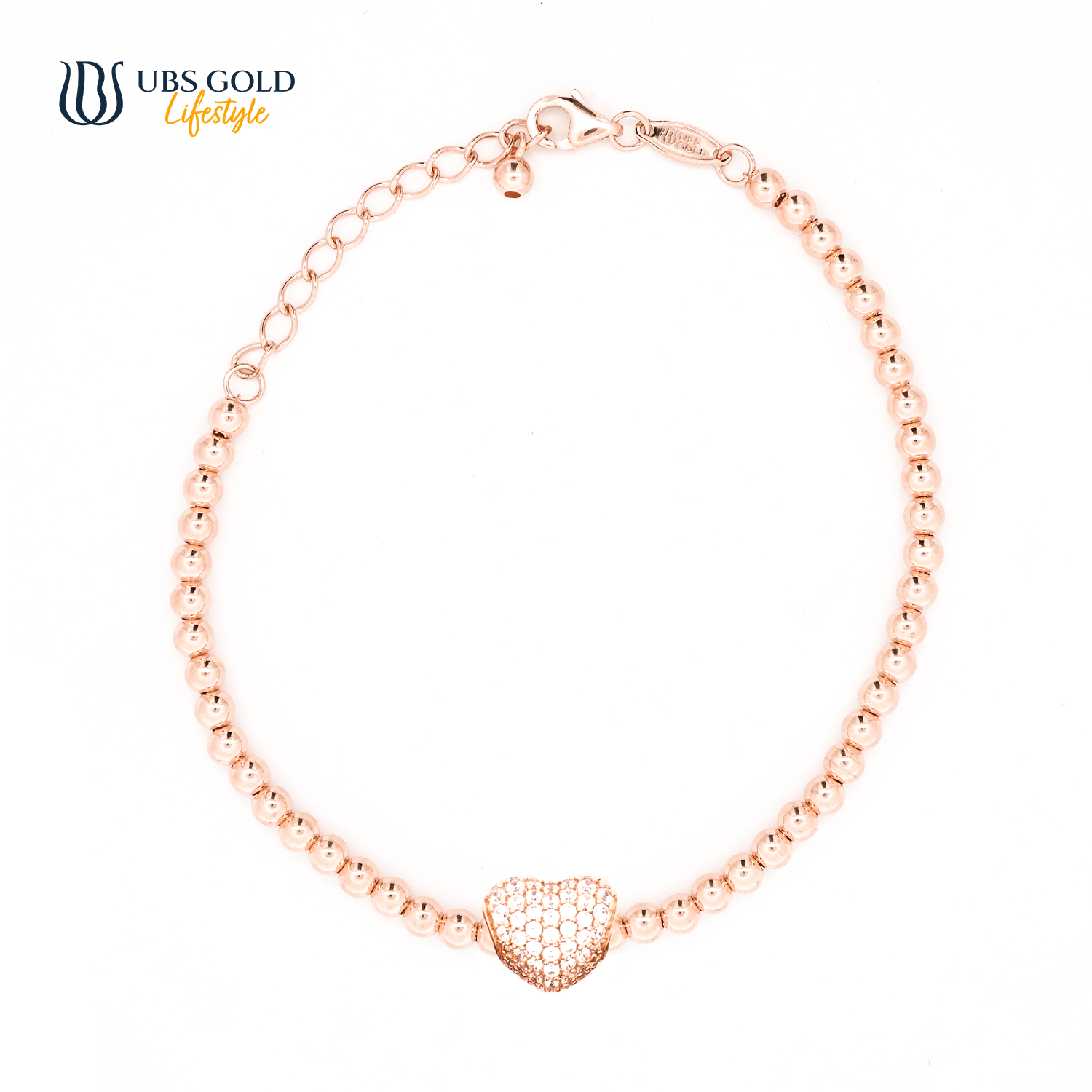 UBS Gold Gelang Emas Wollie Ball - Ggvo000226 - 17K