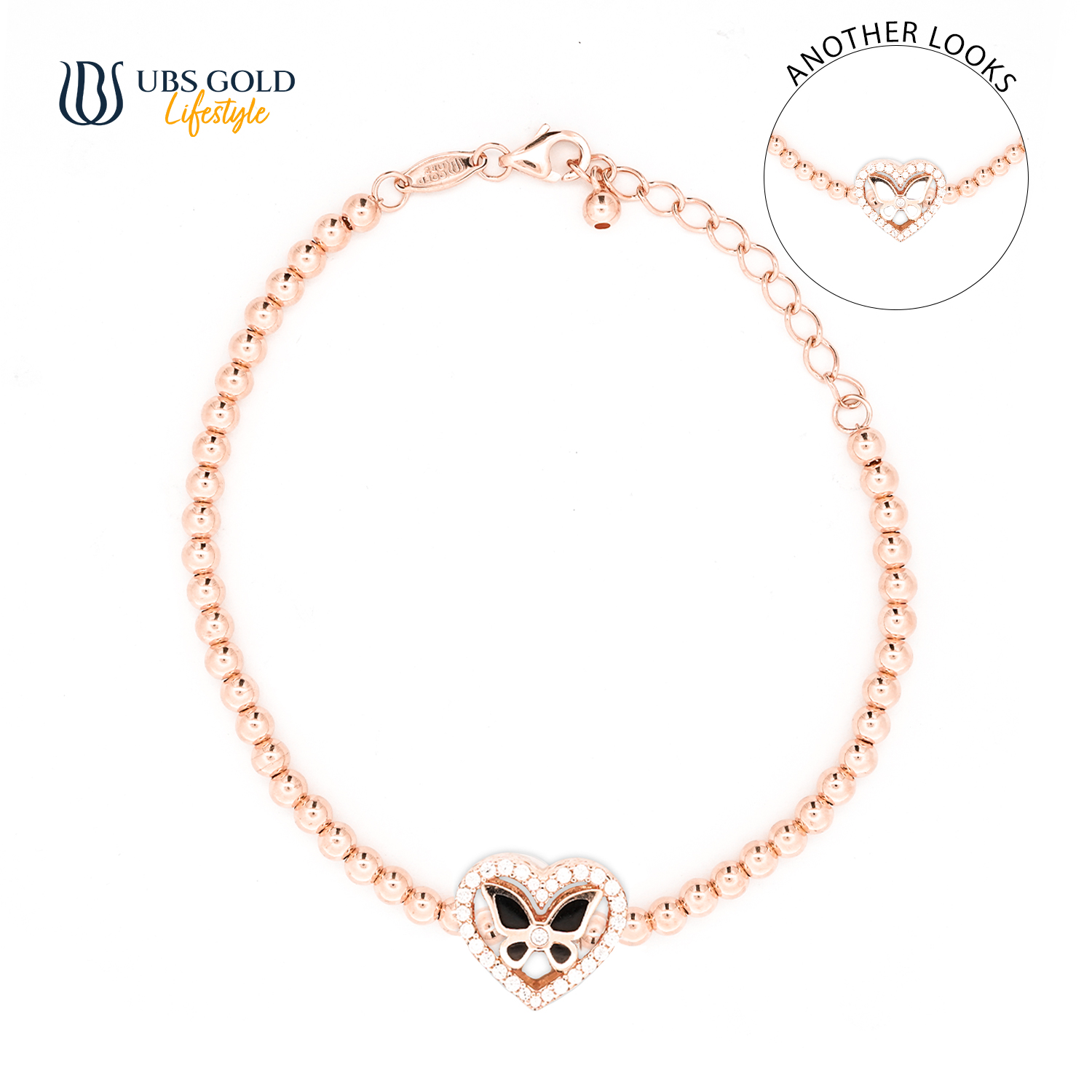 UBS Gold Gelang Emas Wollie Ball - Ggvo000228 - 17K