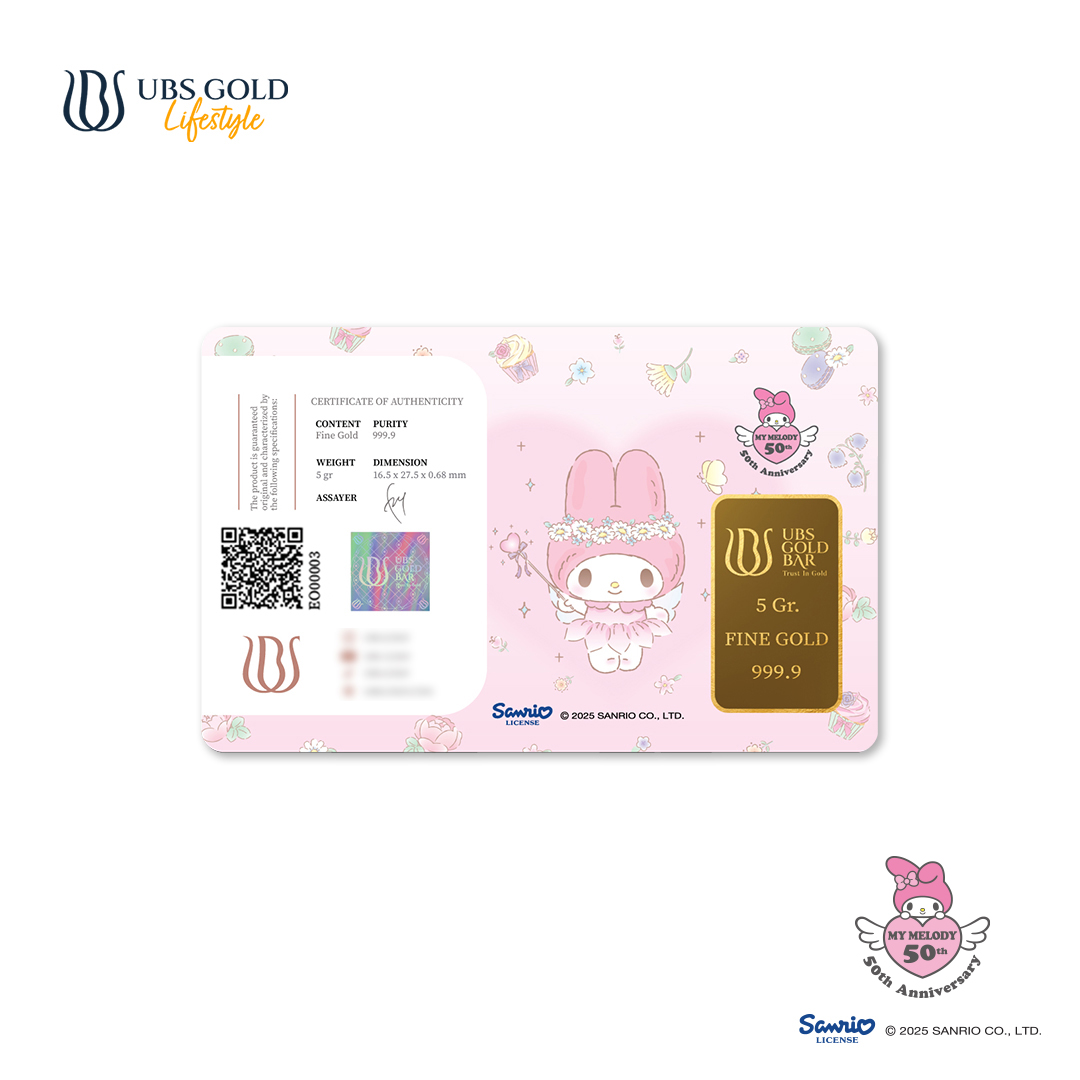 UBS Gold Logam Mulia Sanrio My Melody Fairy 5 gr