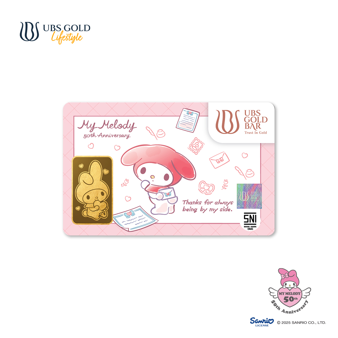 UBS Gold Logam Mulia Sanrio My Melody Love 5 gr