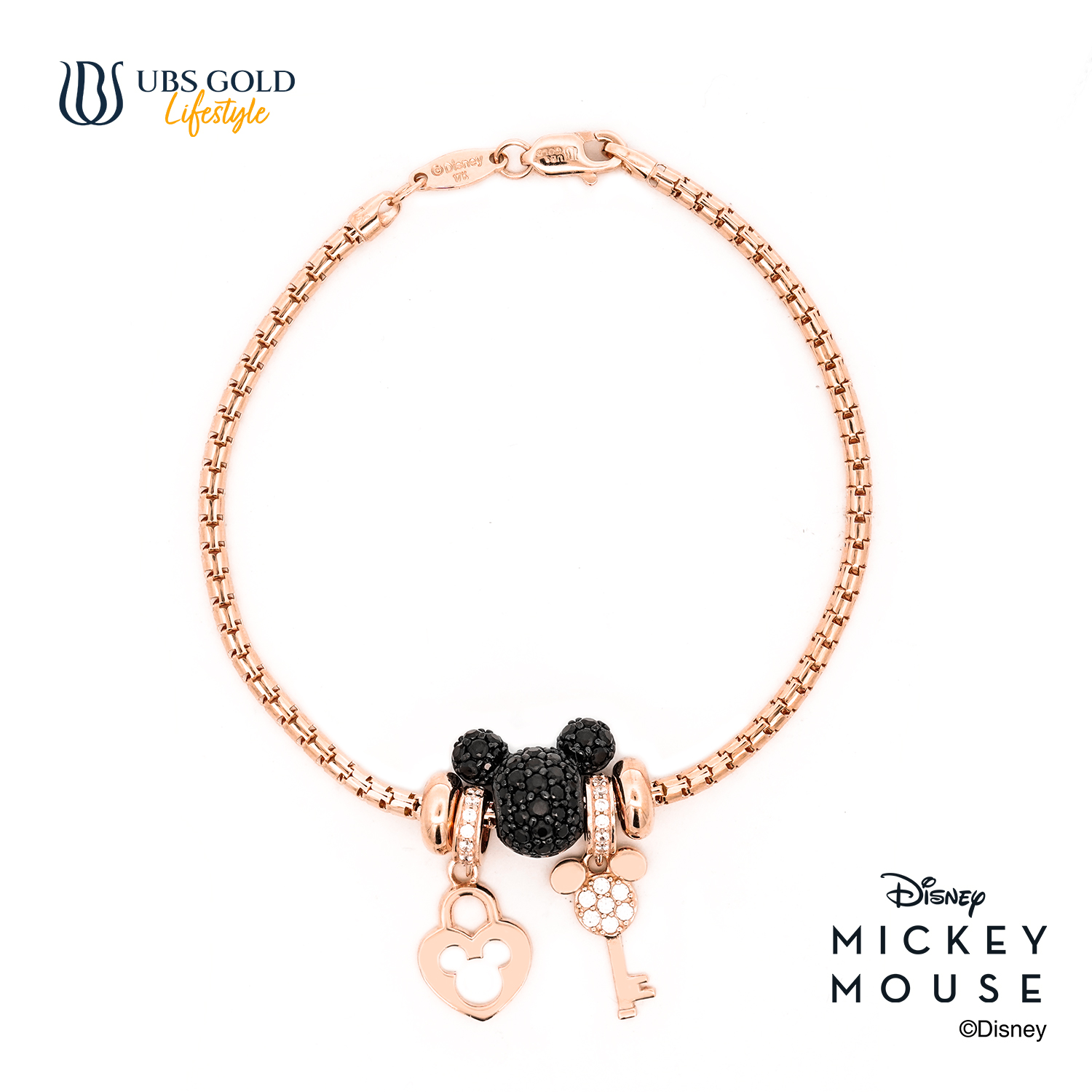 UBS Gold Gelang Emas Disney Mickey Mouse Sweetie - Kgy0185 - 17K