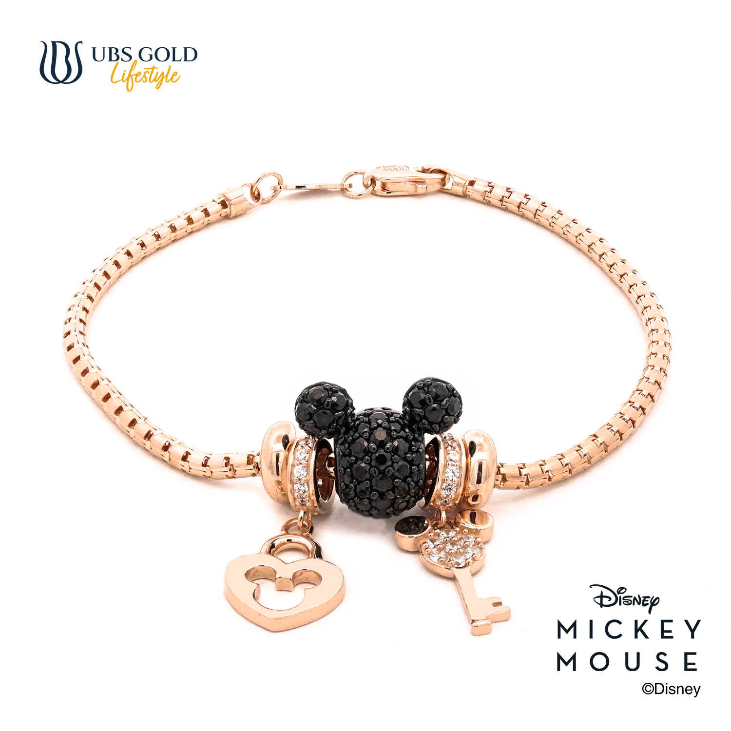 UBS Gold Gelang Emas Disney Mickey Mouse Sweetie - Kgy0185 - 17K